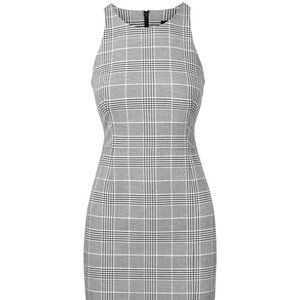 BR Plaid Bi-Stretch Sheath Dress, Houndstooth